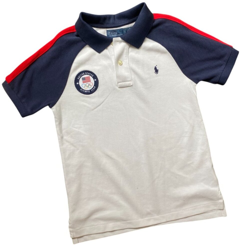Ralph Lauren Kids Polo Shirt - White, Navy, Red